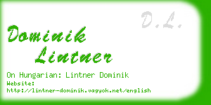 dominik lintner business card